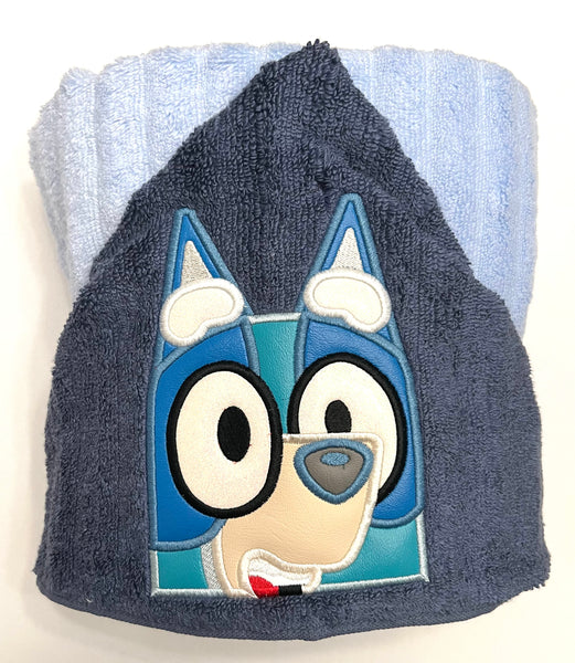 Hooded Towel - Dusky Blue