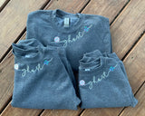 Ghost collar sweatshirt