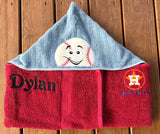 Baseball/Softball hooded towel