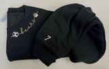 Bear collar soccer sweatshirt