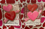 Valentine cookie gift sets - individuals, gift ready
