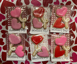 Valentine cookie gift sets - individuals, gift ready