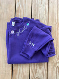 Ghost collar sweatshirt