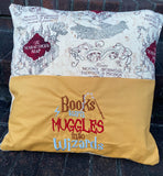 Wizard Reading pillow