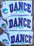 Dance mom sweater, bow with names