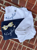 Eagles collar sweatshirt