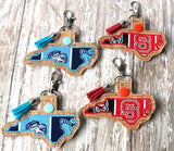 Collegiate state key chains