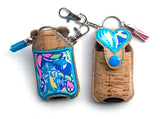 Hand sanitizer holder- lilly heart