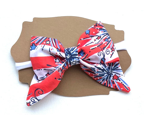 Lilly hair bow, she’s a fire cracker