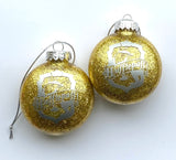 Wizard house crest glitter ornament