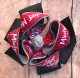 Wizard simple stacked hair bow