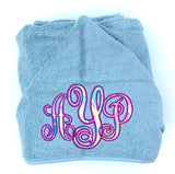 Lilly monogram hooded towel