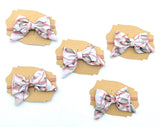 Baseball sailor bow, fabric bow