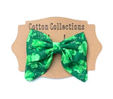 St Patrick’s bow, fabric bow, first st paddy’s day