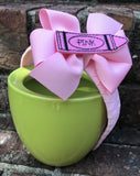 Back to school solid crayon headband