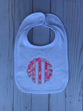 Newborn gown with Lilly appliqué
