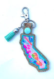 Lilly state keychain
