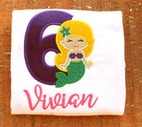 Mermaid Birthday shirt