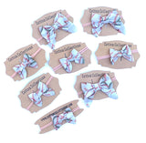 Baseball sailor bow, fabric bow