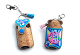 Hand sanitizer holder- lilly heart