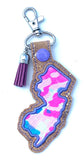 Lilly state keychain
