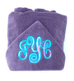 Lilly monogram hooded towel