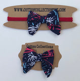 Lilly hair bow, Sparks fly, Fourth of July hair bow, fireworks