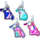 Lilly state keychain