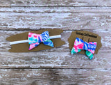 Lilly hair bow, Lilly headband mermaid cove