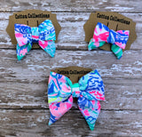 Lilly hair bow, Lilly headband mermaid cove