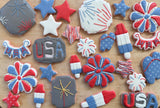 Fourth of July cookies assorted dozen