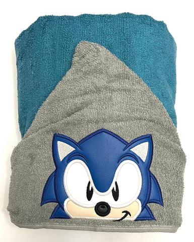 Sonic the hedgehog hooded towel