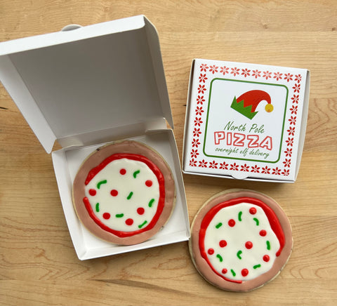 Elf pizza cookies