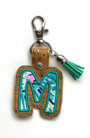 Letter Lilly keychain