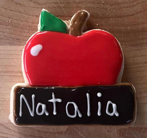 Custom Apple plaque