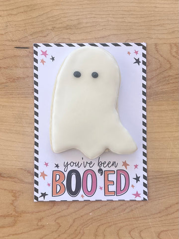 Boo ghost cookie