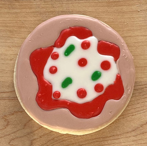 Elf pizza cookies