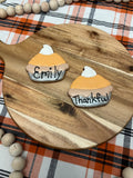 Individual pumpkin pie, personalized pumpkin pie
