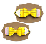 back to school pencil hair bow
