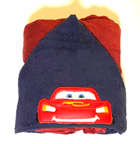 Lightning McQueen hooded towel