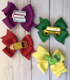 Back to school bow set