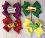 Back to school bow set