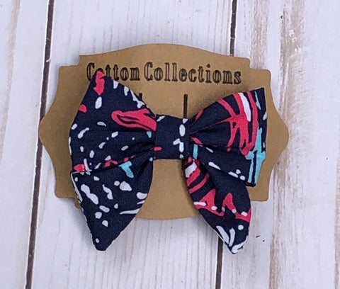 Lilly hair bow, Sparks fly, Fourth of July hair bow, fireworks
