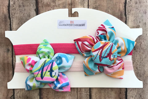 Lilly personalized fabric flower