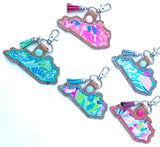 Lilly state keychain