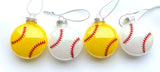 Glitter Baseball softball ornament